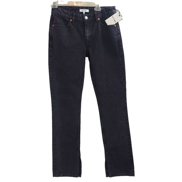 NWT RE/DONE 70s Low Rise Skinny Boot in Washed Black Jeans Women's (26)--$295 - Picture 1 of 11